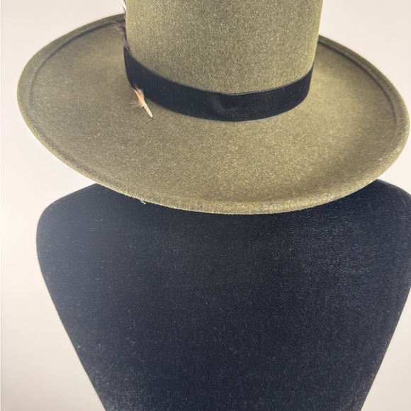 Scala Olive Green Wide Brim Hat - Picture 1 of 5